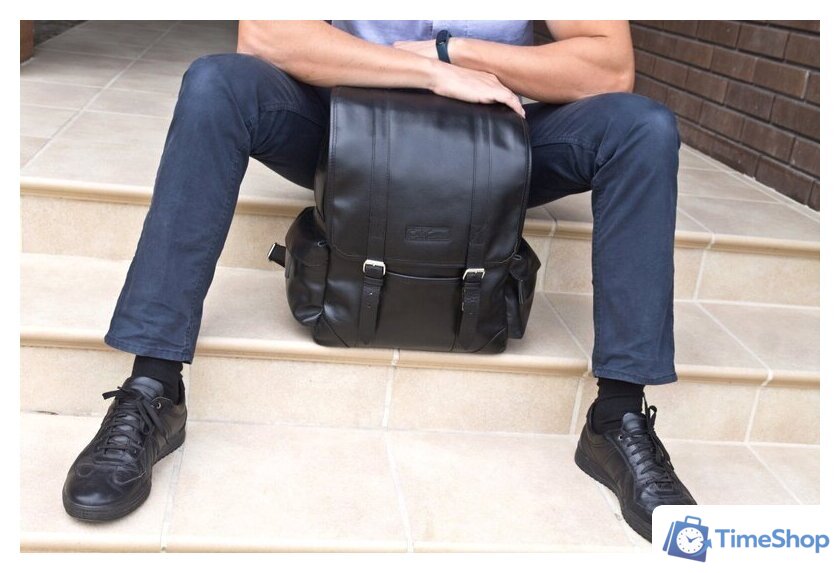 Городской рюкзак Carlo Gattini Montalbano Classico 3097-01 (черный) - Изображение №8 — Интернет-магазин Time-Shop