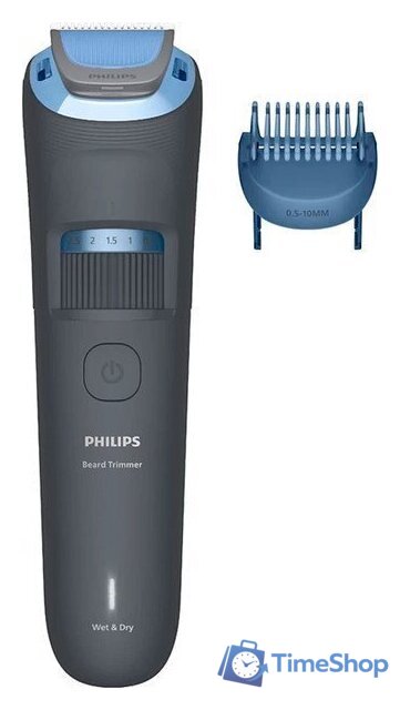 Триммер для бороды и усов Philips Beard Trimmer 3000 Series BT3617/15 - Изображение №2 — Интернет-магазин Time-Shop