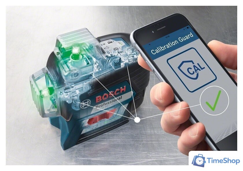 Лазерный нивелир Bosch GLL 3-80 CG Professional (с держателем BM 1) - Изображение №6 — Интернет-магазин Time-Shop