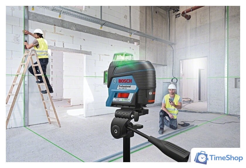 Лазерный нивелир Bosch GLL 3-80 CG Professional (с держателем BM 1) - Изображение №3 — Интернет-магазин Time-Shop