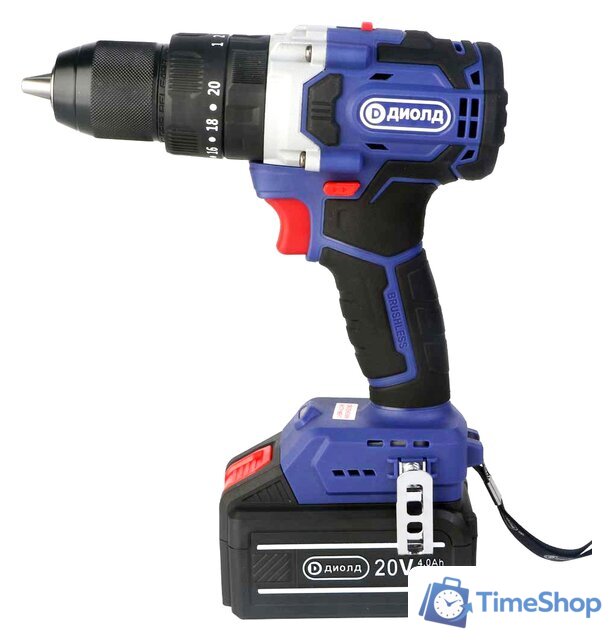 Ударная дрель-шуруповерт ДИОЛД ДЭА-20ЛИ-03 У (с 1-им АКБ, кейс) - Изображение №1 — Интернет-магазин Time-Shop
