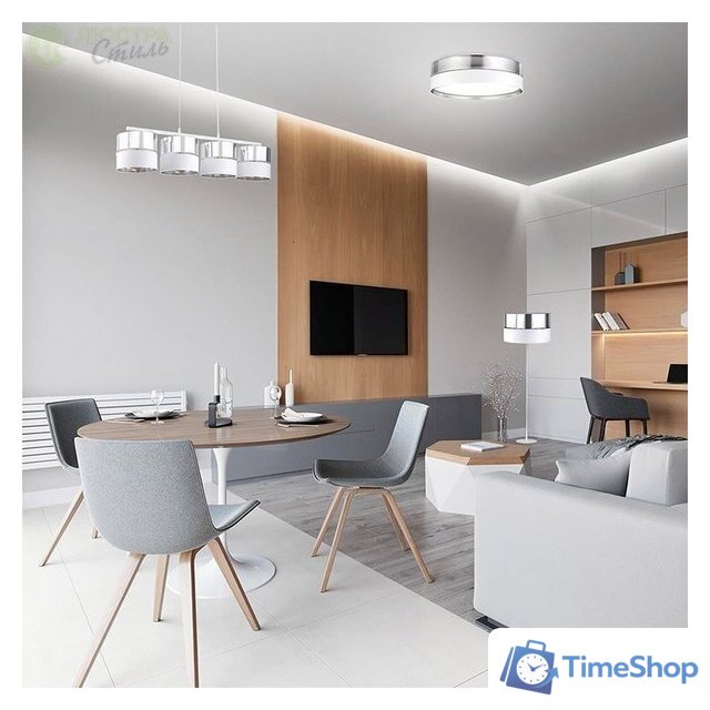 Подвесная люстра TK Lighting Hilton Silver 4177 - Изображение №2 — Интернет-магазин Time-Shop