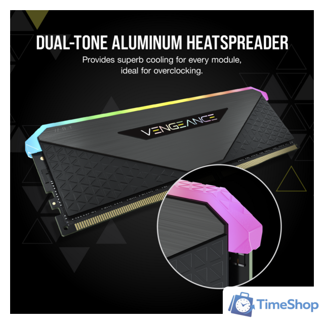 Оперативная память Corsair Vengeance RGB RT 2x16ГБ DDR4 3200 МГц CMN32GX4M2Z3200C16 - Изображение №3 — Интернет-магазин Time-Shop