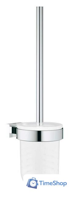 Ершик для унитаза Grohe Essentials Cube 40513001 (хром/матовое стекло) - Изображение №1 — Интернет-магазин Time-Shop