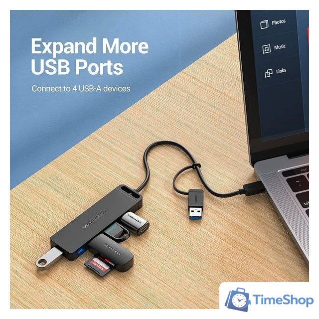 USB-хаб Vention CHTBB - Изображение №5 — Интернет-магазин Time-Shop