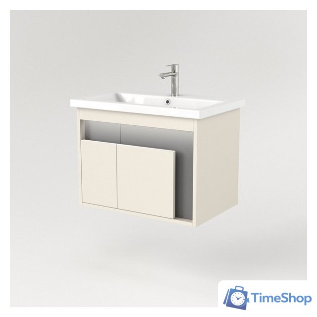  Дабер Тумба под умывальник 016 WeltWasser Deilbach 7517-70 Т16.7W.0.19_light (с подсветкой, бежевый/серый) - Изображение №2 — Интернет-магазин Time-Shop