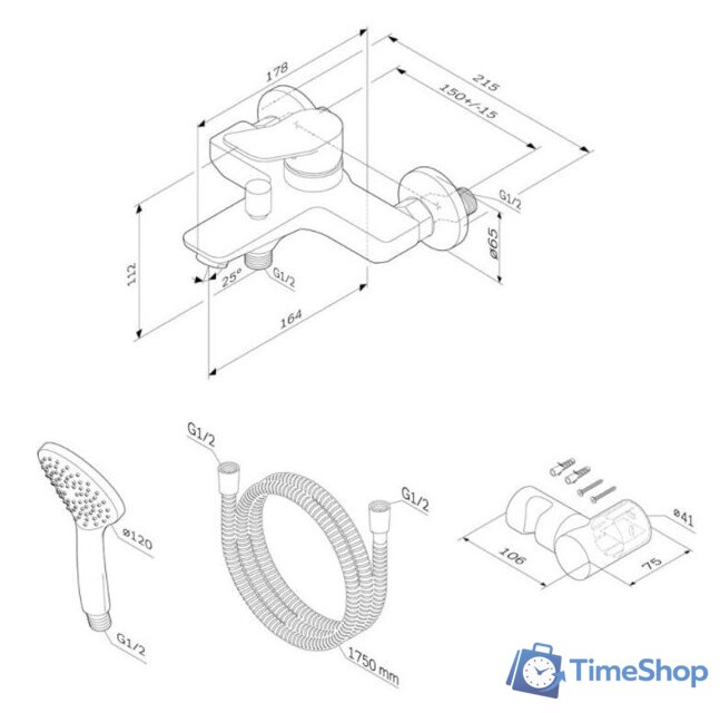 Смеситель AM.PM X-Joy F85A15000 - Изображение №2 — Интернет-магазин Time-Shop