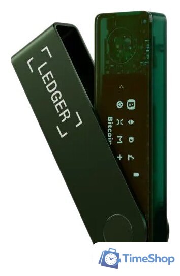 Аппаратный криптокошелек Ledger Nano X (темно-зеленый) - Изображение №1 — Интернет-магазин Time-Shop