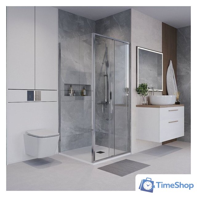 Душевой уголок Niagara 100x100x195 NG-64-10A-A100-34 (хром/прозрачное стекло) - Изображение №17 — Интернет-магазин Time-Shop