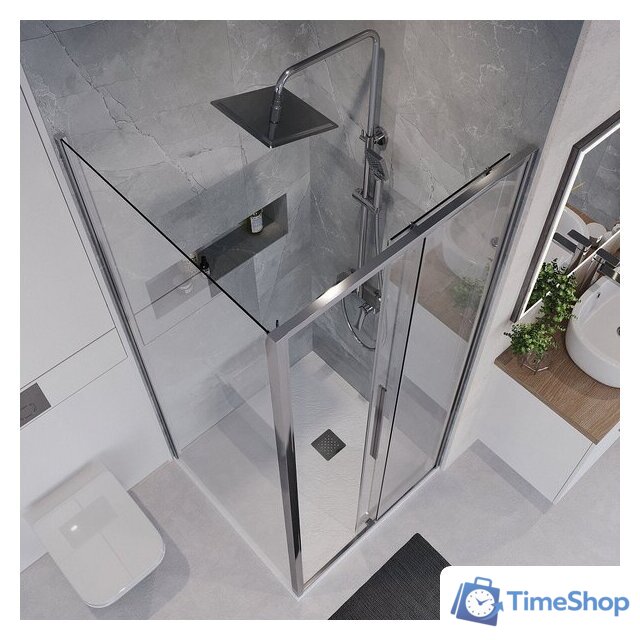 Душевой уголок Niagara 100x100x195 NG-64-10A-A100-34 (хром/прозрачное стекло) - Изображение №9 — Интернет-магазин Time-Shop
