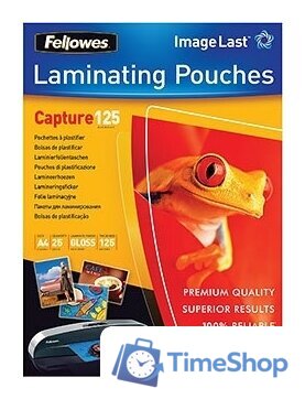 Пленка для ламинирования Fellowes Glossy Polyester Pouches А4, 125 мкм, 25 л - Изображение №1 — Интернет-магазин Time-Shop