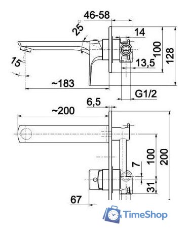 Смеситель Armatura Mokait 5539-810-81 - Изображение №2 — Интернет-магазин Time-Shop
