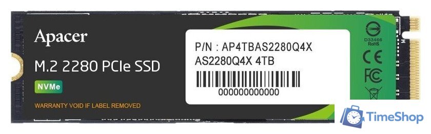 SSD Apacer AS2280Q4X 4TB AP4TBAS2280Q4X-1 - Изображение №2 — Интернет-магазин Time-Shop