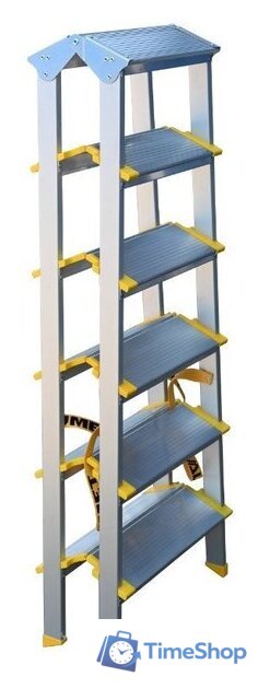 Лестница-стремянка Алюмет ASD 5206 (2х6 ступеней) - Изображение №3 — Интернет-магазин Time-Shop