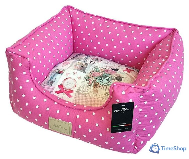 Лежак AntePrima Yolande YOLROSPOIS02 (розовый горошек) - Изображение №1 — Интернет-магазин Time-Shop