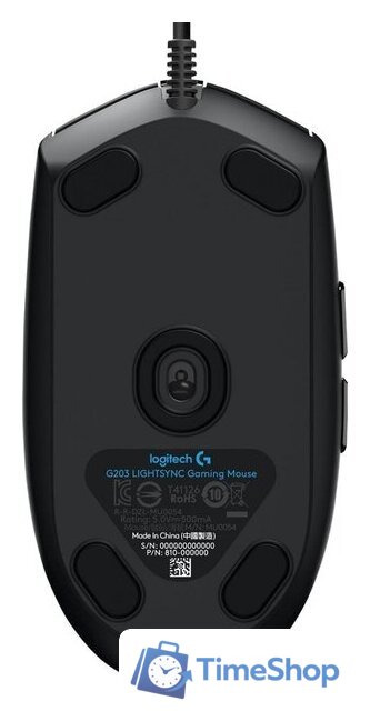 Игровая мышь Logitech G203 Lightsync (черный) - Изображение №5 — Интернет-магазин Time-Shop
