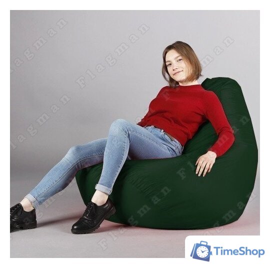 Кресло-мешок Flagman Груша Макси Г2.1-05 (темно-зеленый) - Изображение №12 — Интернет-магазин Time-Shop