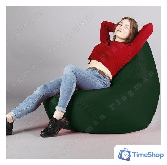 Кресло-мешок Flagman Груша Макси Г2.1-05 (темно-зеленый) - Изображение №13 — Интернет-магазин Time-Shop