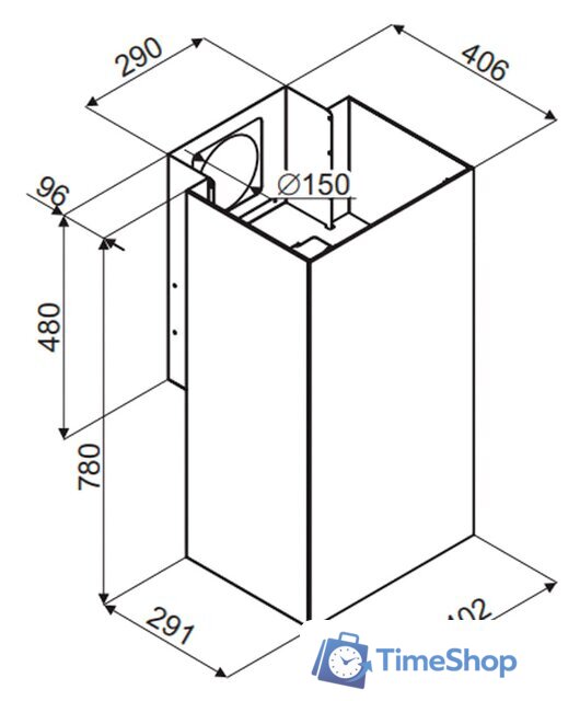 Кухонная вытяжка MAUNFELD Bath 402 (нержавеющая сталь) - Изображение №3 — Интернет-магазин Time-Shop