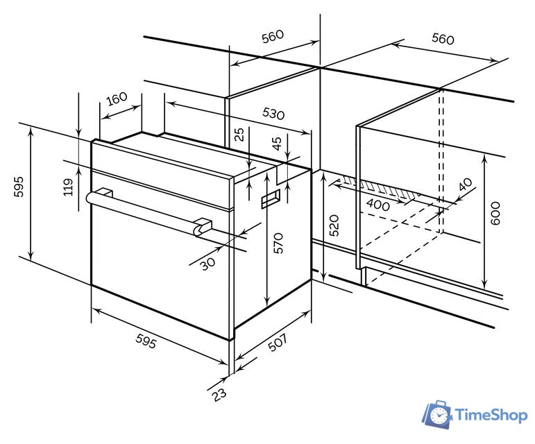 Кухонная вытяжка MAUNFELD Bath 402 (нержавеющая сталь) - Изображение №2 — Интернет-магазин Time-Shop