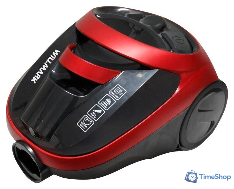 Пылесос Willmark VC-2255CYM (красный/черный) - Изображение №1 — Интернет-магазин Time-Shop