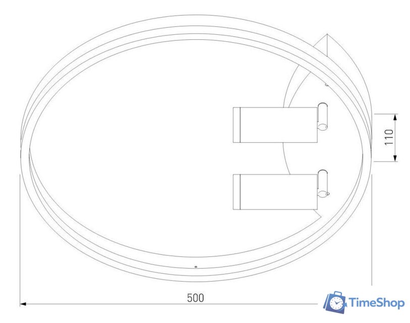 Припотолочная люстра Евросвет 90247/3 (белый-хром) - Изображение №2 — Интернет-магазин Time-Shop