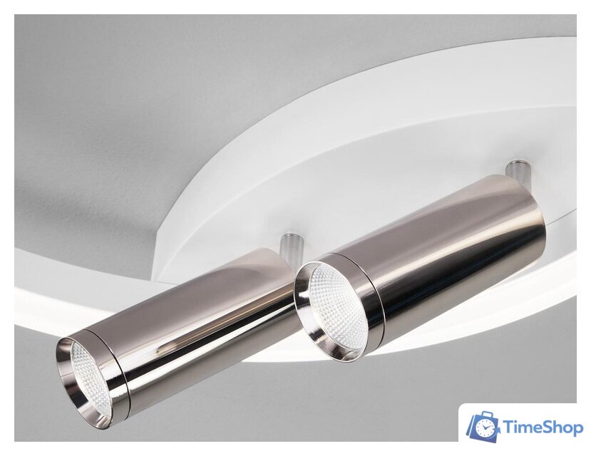 Припотолочная люстра Евросвет 90247/3 (белый-хром) - Изображение №3 — Интернет-магазин Time-Shop