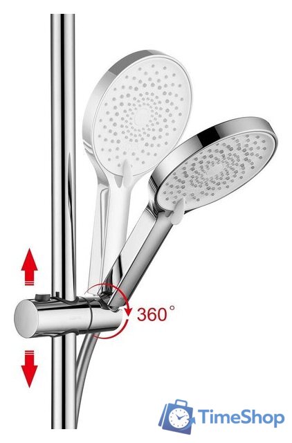 Душевая система  Aquatek Lugano AQ2740CR - Изображение №5 — Интернет-магазин Time-Shop