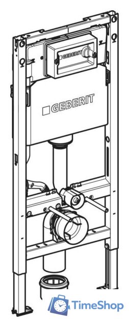 Инсталляция для унитаза Geberit Duofix H112 111.153.00.3 - Изображение №2 — Интернет-магазин Time-Shop