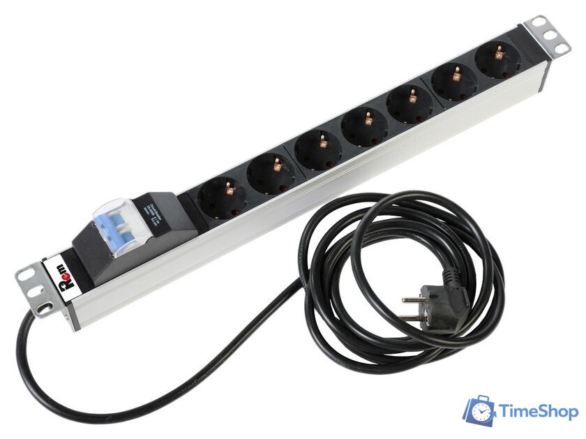 Блок розеток Rem R-16-7S-A-440-3 (7 розеток, шнур 3 м) - Изображение №1 — Интернет-магазин Time-Shop