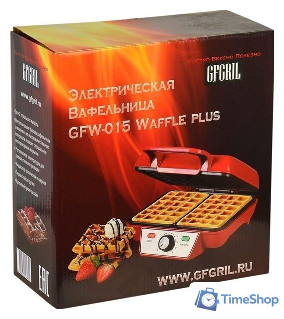 Вафельница GFgril GFW-015 Waffle Plus - Изображение №10 — Интернет-магазин Time-Shop
