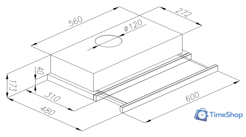 Кухонная вытяжка Zigmund & Shtain K 002.61 W - Изображение №2 — Интернет-магазин Time-Shop