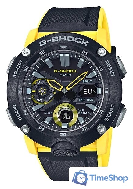 Наручные часы Casio G-Shock GA-2000-1A9 - Изображение №1 — Интернет-магазин Time-Shop