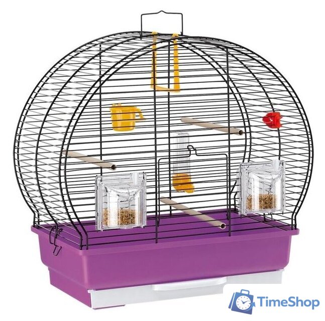 Клетка Ferplast Luna 2 (фиолетовый/черный) 52005517W2 - Изображение №1 — Интернет-магазин Time-Shop