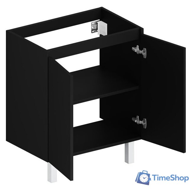  ЗОВ Тумба под умывальник Монови 80 M80LG0LGS (напольная/антрацит) - Изображение №5 — Интернет-магазин Time-Shop