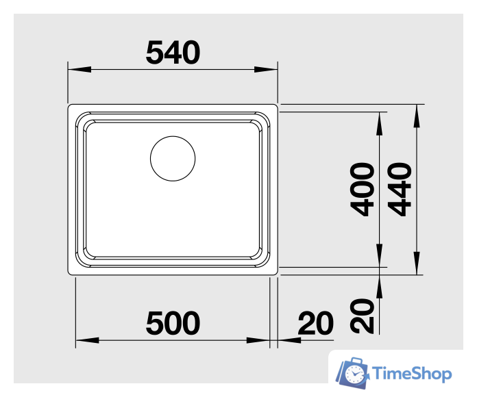 Кухонная мойка Blanco Etagon 500-IF [521840] - Изображение №2 — Интернет-магазин Time-Shop