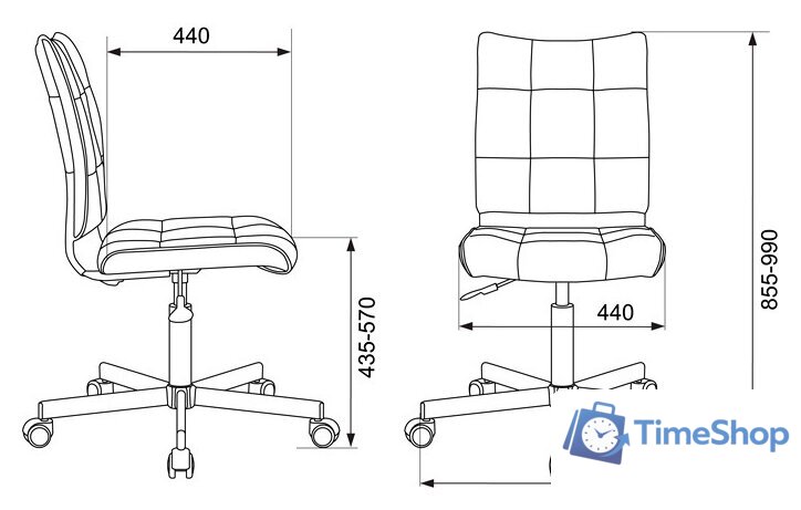 Офисное кресло Бюрократ CH-330M (бежевый) - Изображение №5 — Интернет-магазин Time-Shop