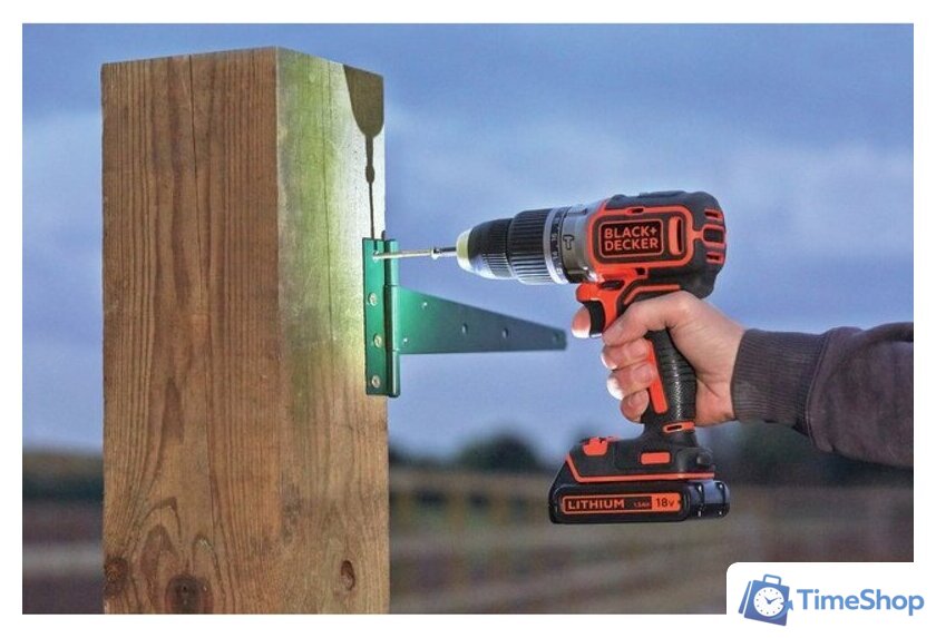 Ударная дрель-шуруповерт Black & Decker BL188N (без АКБ) - Изображение №3 — Интернет-магазин Time-Shop