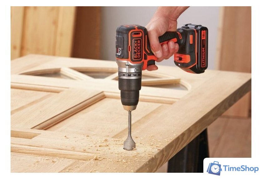Ударная дрель-шуруповерт Black & Decker BL188N (без АКБ) - Изображение №2 — Интернет-магазин Time-Shop