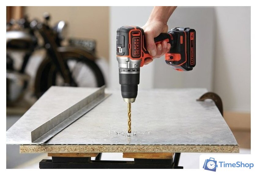 Ударная дрель-шуруповерт Black & Decker BL188N (без АКБ) - Изображение №4 — Интернет-магазин Time-Shop