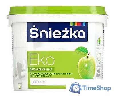 Краска Sniezka Eko 10 л (снежно-белый) - Изображение №1 — Интернет-магазин Time-Shop