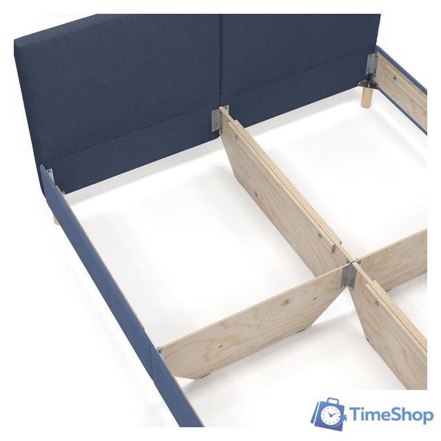 Кровать Mio Tesoro 705 160x200 (синий 1659) - Изображение №4 — Интернет-магазин Time-Shop