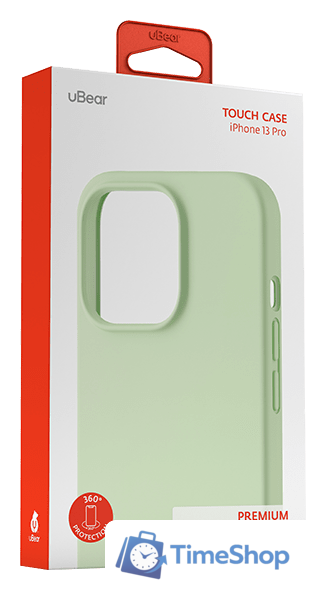 Чехол для телефона uBear Touch Case для iPhone 13 Pro (светло-зеленый) - Изображение №5 — Интернет-магазин Time-Shop