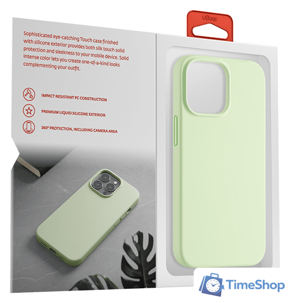 Чехол для телефона uBear Touch Case для iPhone 13 Pro (светло-зеленый) - Изображение №6 — Интернет-магазин Time-Shop