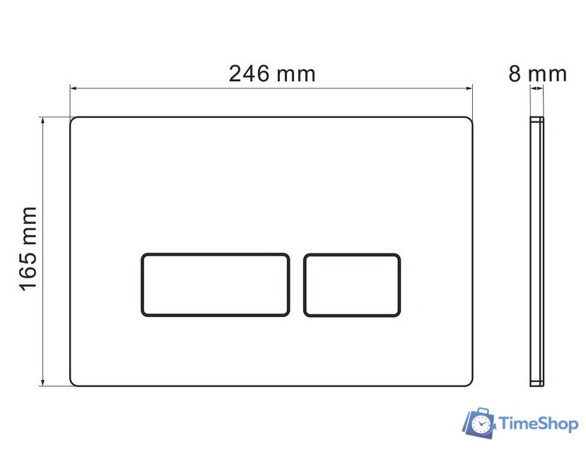 Инсталляция для унитаза Roxen StounFix Dual Fresh 847702 - Изображение №11 — Интернет-магазин Time-Shop