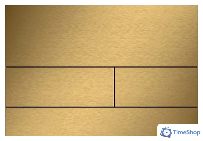 Панель смыва Tece Square II PVD 9240847 (сатин позолоченный) - Изображение №1 — Интернет-магазин Time-Shop