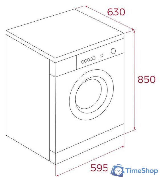Стирально-сушильная машина TEKA WDK 81050 WH - Изображение №2 — Интернет-магазин Time-Shop