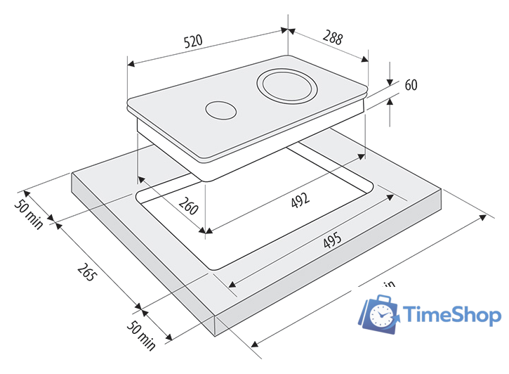 Варочная панель Krona Orsa 30 BL - Изображение №3 — Интернет-магазин Time-Shop