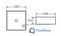 Умывальник WeltWasser Elbach 20755 MB - Изображение №2 — Интернет-магазин Time-Shop