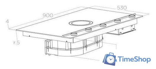 Варочная панель Elica NikolaTesla UNPLUGGED BL/F/90 - Изображение №3 — Интернет-магазин Time-Shop